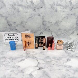 Charlotte Tilbury Beauty Gift Set-Lipstick, Liquid Lip,Mascara,Eye Cream-4pc-NEW